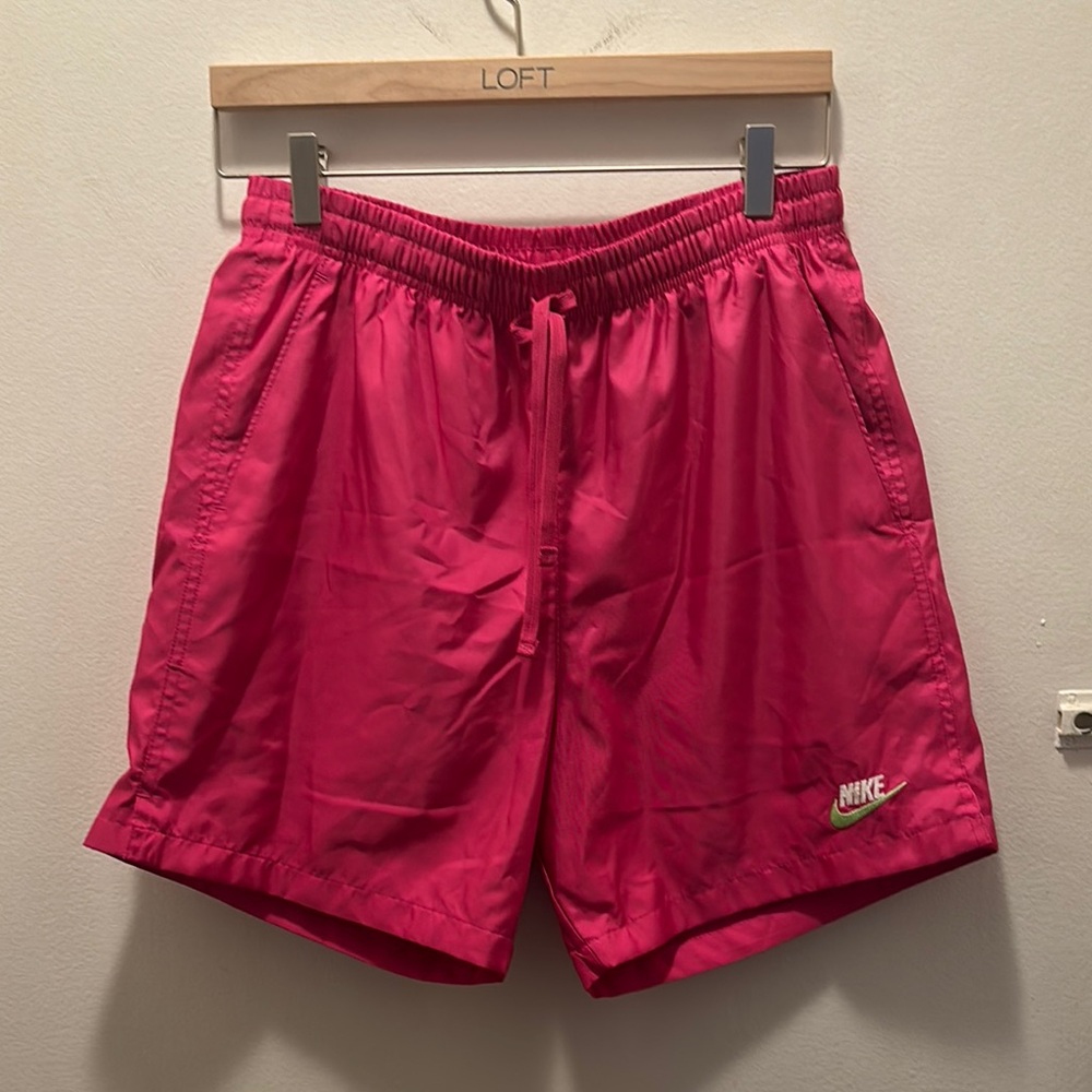 Nike Men's Vibrant Pink Athletic Shorts